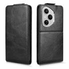 For Honor 400 Pro Global 160.8mm Magnetic Vertical Flip Leather Phone Case with Buckle(Black) - 2