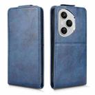 For Honor 400 Pro Global 160.8mm Magnetic Vertical Flip Leather Phone Case with Buckle(Blue) - 2