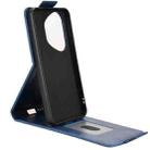 For Honor 400 Pro Global 160.8mm Magnetic Vertical Flip Leather Phone Case with Buckle(Blue) - 3