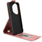 For Honor 400 Pro Global 160.8mm Magnetic Vertical Flip Leather Phone Case with Buckle(Rose Gold) - 3