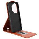 For Honor 400 Pro Global 160.8mm Magnetic Vertical Flip Leather Phone Case with Buckle(Brown) - 3