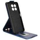 For Honor X6c 4G Magnetic Vertical Flip Leather Phone Case with Buckle(Blue) - 3