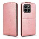 For Honor X6c 4G Magnetic Vertical Flip Leather Phone Case with Buckle(Rose Gold) - 2