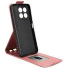 For Honor X6c 4G Magnetic Vertical Flip Leather Phone Case with Buckle(Rose Gold) - 3