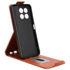 For Honor X6c 4G Magnetic Vertical Flip Leather Phone Case with Buckle(Brown) - 3