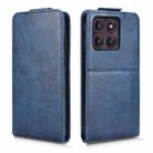 For Motorola Edge 60 Pro Magnetic Vertical Flip Leather Phone Case with Buckle(Blue) - 2