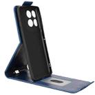 For Motorola Edge 60 Pro Magnetic Vertical Flip Leather Phone Case with Buckle(Blue) - 3