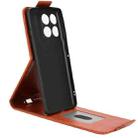 For Motorola Edge 60 Pro Magnetic Vertical Flip Leather Phone Case with Buckle(Brown) - 3