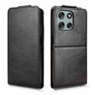 For Motorola Moto G56 5G Magnetic Vertical Flip Leather Phone Case with Buckle(Black) - 2