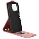 For Motorola Moto G56 5G Magnetic Vertical Flip Leather Phone Case with Buckle(Rose Gold) - 3