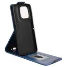 For Motorola Moto G86 5G Magnetic Vertical Flip Leather Phone Case with Buckle(Blue) - 3