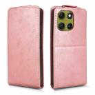 For Motorola Moto G86 5G Magnetic Vertical Flip Leather Phone Case with Buckle(Rose Gold) - 2