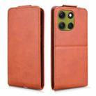 For Motorola Moto G86 5G Magnetic Vertical Flip Leather Phone Case with Buckle(Brown) - 2