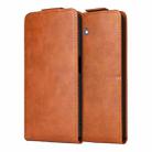 For Samsung Galaxy A06 5G / 4G Magnetic Vertical Flip Leather Phone Case with Buckle(Brown) - 2