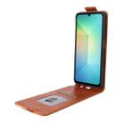 For Samsung Galaxy A06 5G / 4G Magnetic Vertical Flip Leather Phone Case with Buckle(Brown) - 3