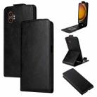 For Samsung Galaxy XCover7 Magnetic Vertical Flip Leather Phone Case with Buckle(Black) - 1