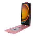 For Samsung Galaxy XCover7 Magnetic Vertical Flip Leather Phone Case with Buckle(Rose Gold) - 3