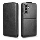 For Samsung Galaxy M56 5G Magnetic Vertical Flip Leather Phone Case with Buckle(Black) - 2