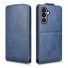 For Samsung Galaxy M56 5G Magnetic Vertical Flip Leather Phone Case with Buckle(Blue) - 2