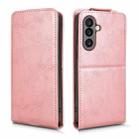 For Samsung Galaxy M56 5G Magnetic Vertical Flip Leather Phone Case with Buckle(Rose Gold) - 2