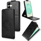 For Samsung Galaxy S25 FE 5G Magnetic Vertical Flip Leather Phone Case with Buckle(Black) - 1