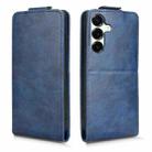 For Samsung Galaxy S25 FE 5G Magnetic Vertical Flip Leather Phone Case with Buckle(Blue) - 2