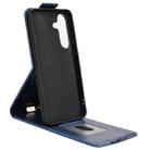 For Samsung Galaxy S25 FE 5G Magnetic Vertical Flip Leather Phone Case with Buckle(Blue) - 3