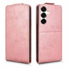 For Samsung Galaxy S25 FE 5G Magnetic Vertical Flip Leather Phone Case with Buckle(Rose Gold) - 2