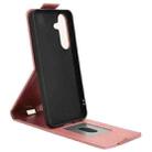 For Samsung Galaxy S25 FE 5G Magnetic Vertical Flip Leather Phone Case with Buckle(Rose Gold) - 3