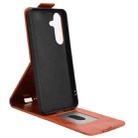 For Samsung Galaxy S25 FE 5G Magnetic Vertical Flip Leather Phone Case with Buckle(Brown) - 3