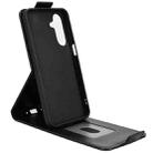 For Samsung Galaxy M36 5G Magnetic Vertical Flip Leather Phone Case with Buckle(Black) - 3