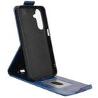 For Samsung Galaxy M36 5G Magnetic Vertical Flip Leather Phone Case with Buckle(Blue) - 3
