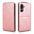 For Samsung Galaxy M36 5G Magnetic Vertical Flip Leather Phone Case with Buckle(Rose Gold) - 2