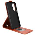 For Samsung Galaxy M36 5G Magnetic Vertical Flip Leather Phone Case with Buckle(Brown) - 3