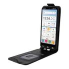 For Sharp Basio Active3 Magnetic Vertical Flip Leather Phone Case with Buckle(Black) - 3