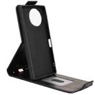 For Sharp Aquos R10 Magnetic Vertical Flip Leather Phone Case with Buckle(Black) - 3