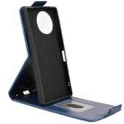 For Sharp Aquos R10 Magnetic Vertical Flip Leather Phone Case with Buckle(Blue) - 3