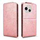 For Sharp Aquos R10 Magnetic Vertical Flip Leather Phone Case with Buckle(Rose Gold) - 2