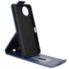 For Sharp Aquos wish5 Magnetic Vertical Flip Leather Phone Case with Buckle(Blue) - 3