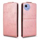 For Sharp Aquos wish5 Magnetic Vertical Flip Leather Phone Case with Buckle(Rose Gold) - 2