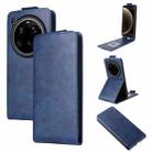 For Xiaomi 15 Ultra 5G Magnetic Vertical Flip Leather Phone Case with Buckle(Blue) - 1
