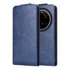 For Xiaomi 15 Ultra 5G Magnetic Vertical Flip Leather Phone Case with Buckle(Blue) - 2