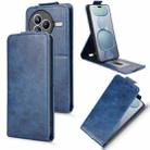 For Xiaomi Civi 5 Pro 5G Magnetic Vertical Flip Leather Phone Case with Buckle(Blue) - 1
