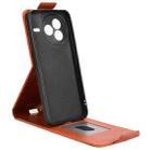 For Xiaomi Civi 5 Pro 5G Magnetic Vertical Flip Leather Phone Case with Buckle(Brown) - 3