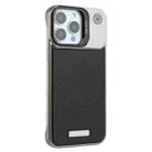 For iPhone 15 Frameless Carbon Fiber Holder PC MagSafe Phone Case(Black) - 2