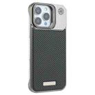 For iPhone 12 / 12 Pro Frameless Carbon Fiber Holder PC MagSafe Phone Case(Titanium Gray) - 2