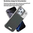 For iPhone 12 / 12 Pro Frameless Carbon Fiber Holder PC MagSafe Phone Case(Titanium Gray) - 3