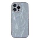For iPhone 15 Pro Max Electroplating PC Snow Bark Texture MagSafe Phone Case(Grey) - 1
