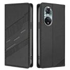 For Honor 50 / Huawei nova 9 Embossed Multi-functional Wallet Retro Leather Phone Case(Black) - 2