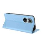 For Honor 50 / Huawei nova 9 Embossed Multi-functional Wallet Retro Leather Phone Case(Light Blue) - 3